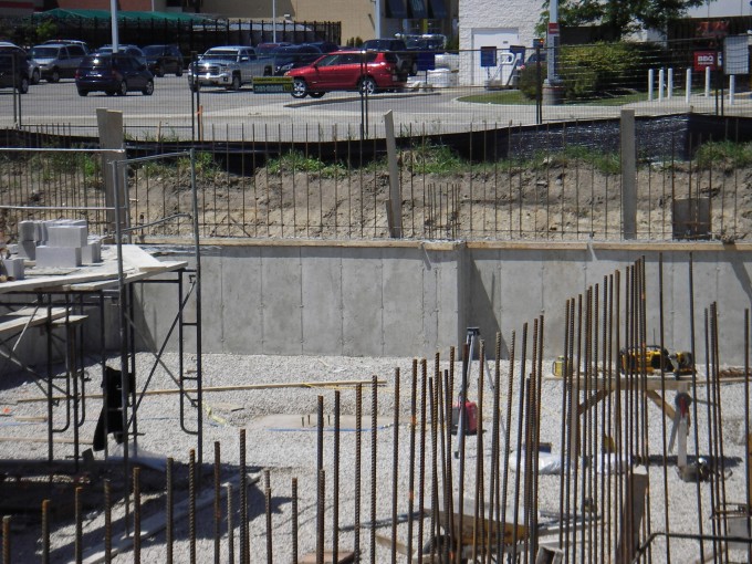 West basement foundation walls poured
