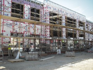 Stone laying - full view